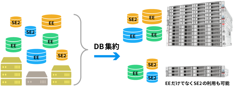 EE/SE2のデータベース集約プラットフォームとしてのODA